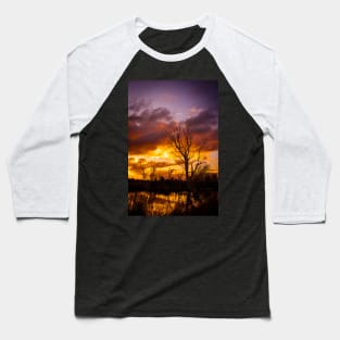 Sunset by the lake Baseball T-Shirt